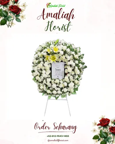 Krans Bunga Duka Cita di Sukawera